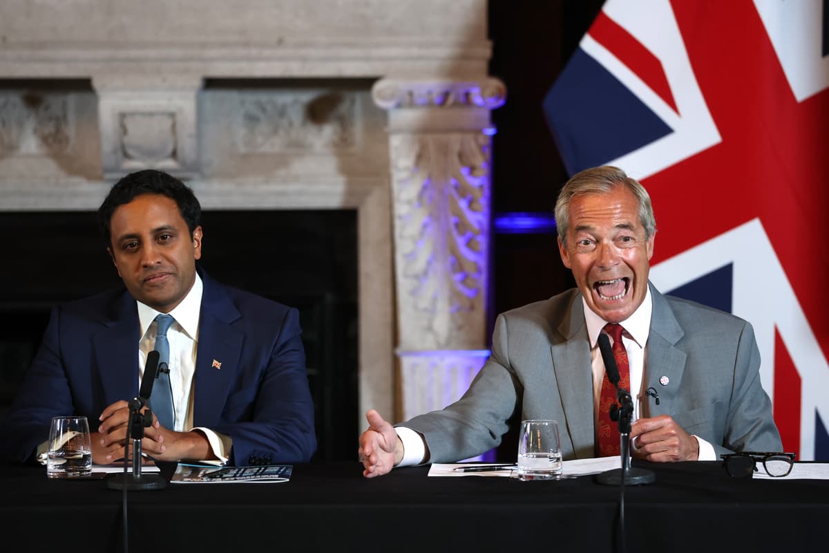 Nigel Farage hit by Zia Yusuf 'running to replace him' row on first day of Reform UK main conference