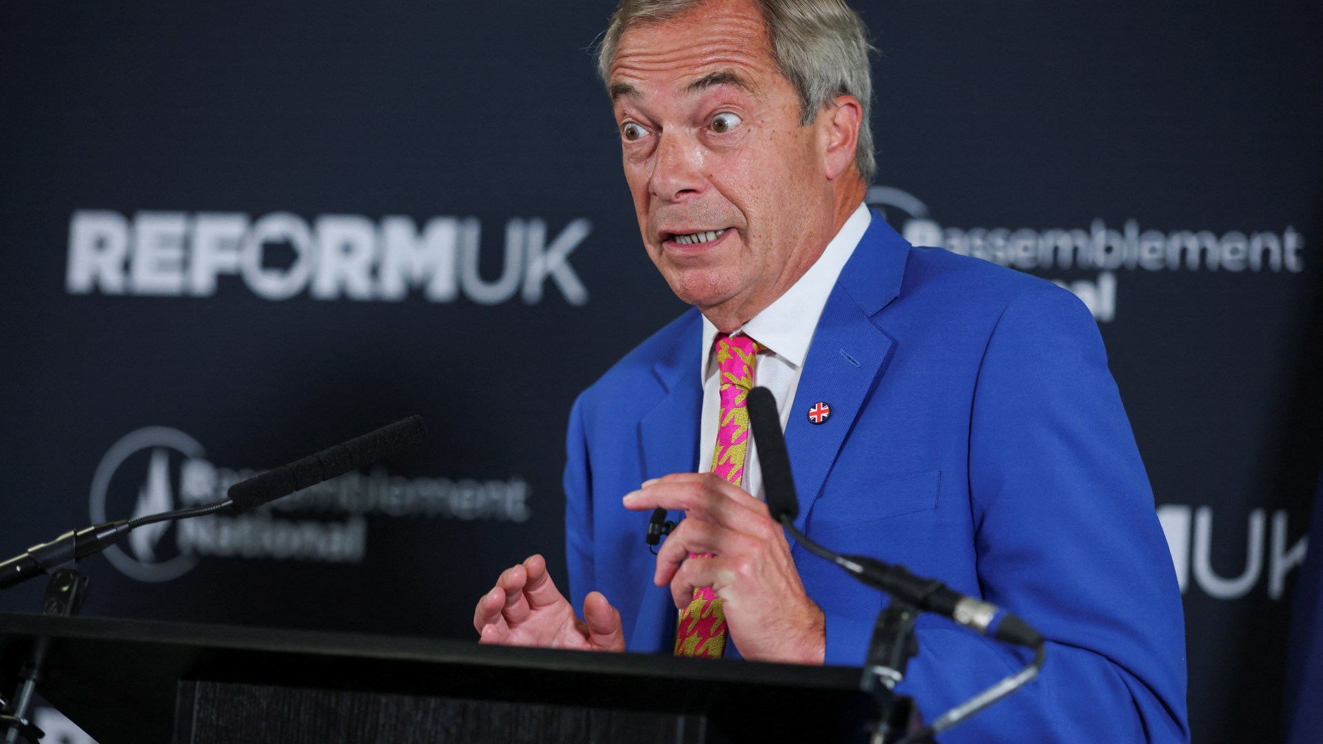 Nigel Farage’s speech at Reform conference in Birmingham delayed over ‘security scare’