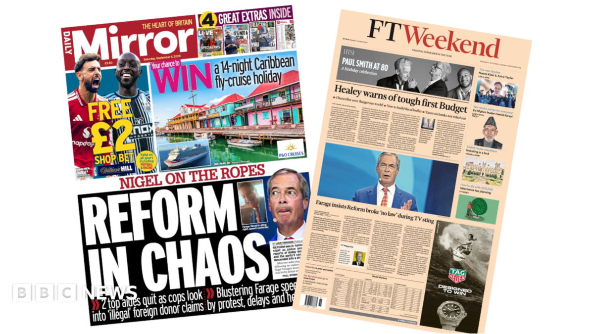 'Nigel on the ropes' and 'Tough first budget' says Healey