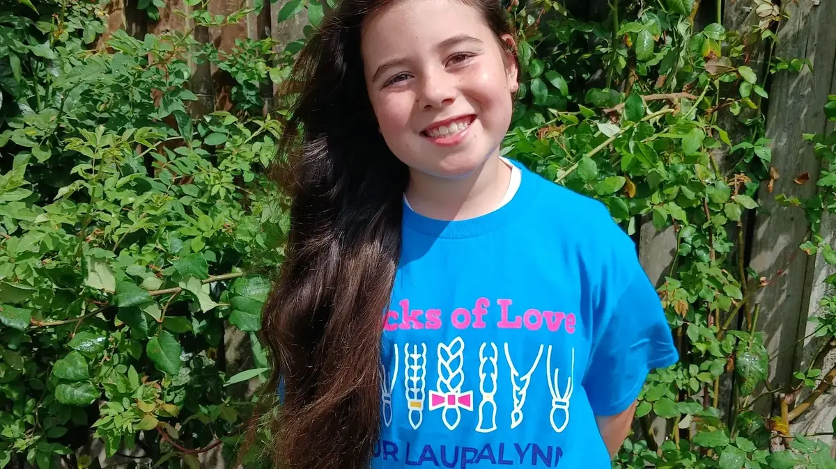 Nine-year-old Darcie ready for the chop after raising over €4,000 for LauraLynn