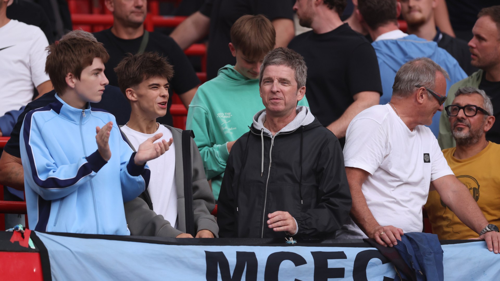 Noel Gallagher says ‘my heart is full of pride’ after son, 15, is filmed performing illicit gesture at Man Utd fans