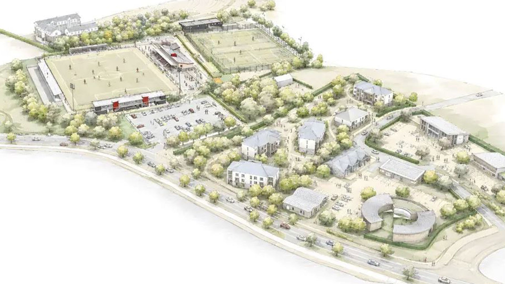 Non-league side release shock £60MILLION plans to improve stadium capacity, including new houses, shops and a 3G pitch