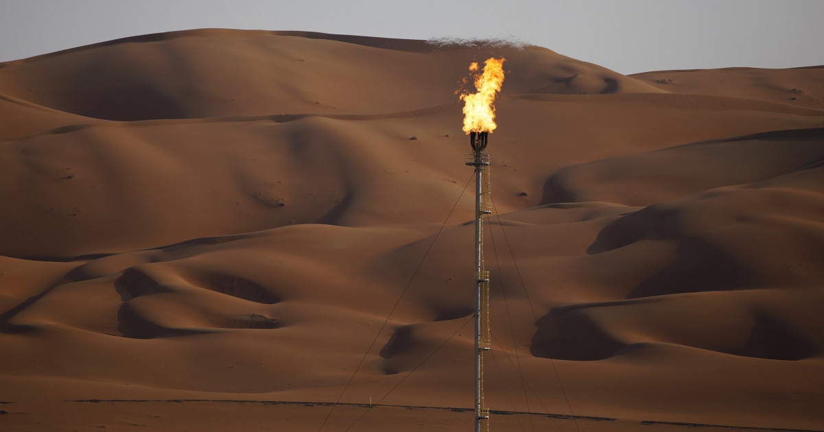 Oil nears $100 after Saudi Arabia says energy infrastructure was attacked