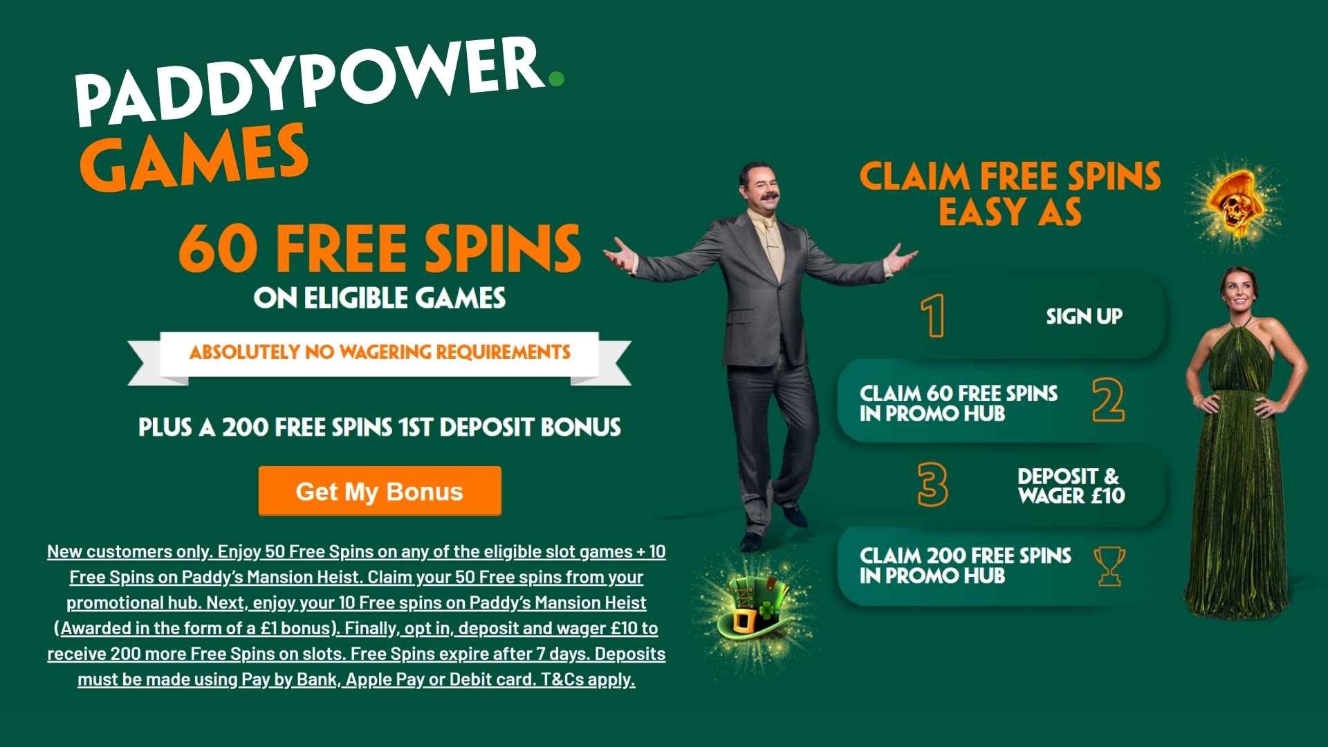 Paddy Power promo code: Get 260 free spins with no wagering