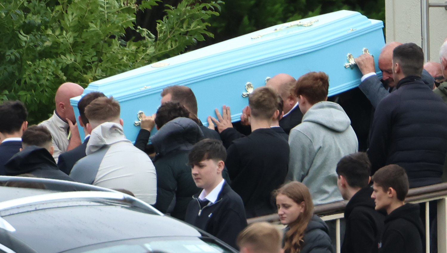Parents 'full of fear' of society children are growing up in, priest tells funeral