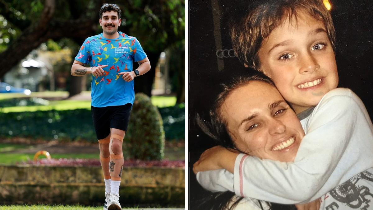 Perth man smashes fundraising goal for cancer charity, running 31 marathons in 31 days in memory of his mum