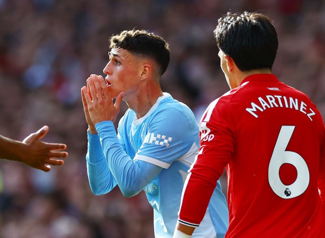Phil Foden trolls Man Utd fans as he leaves Old Trafford after Man City victory