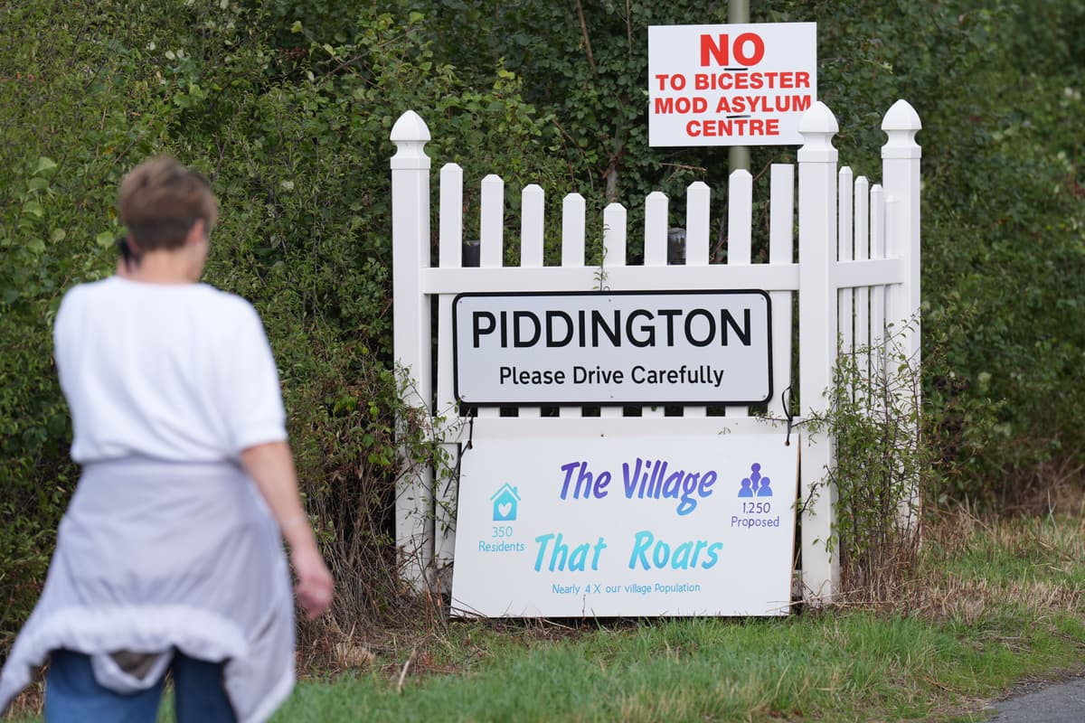 Piddington holds 'UK exit' referendum amid anger over move to house 1,200 migrants in ex-military base