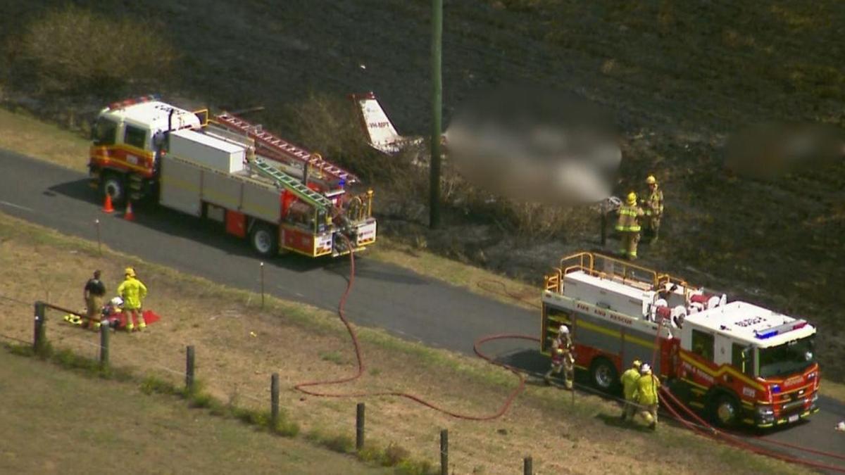 Pilot feared dead after light plane crashes minutes after takeoff south of Brisbane