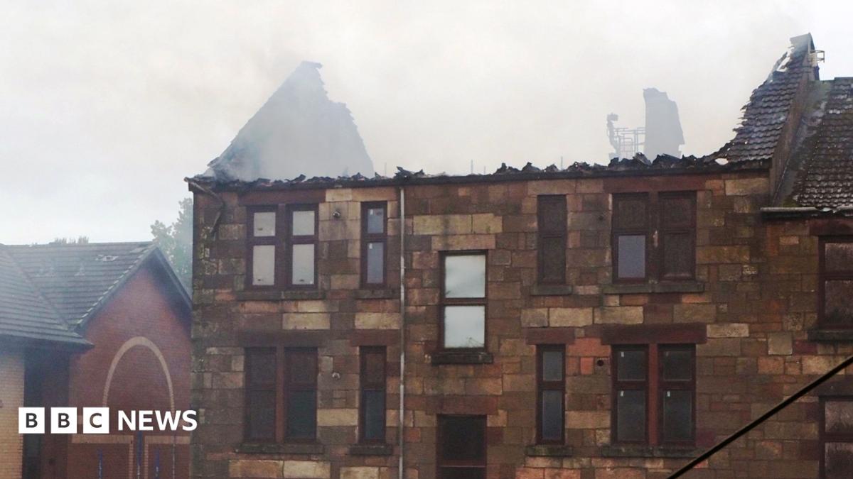 Police probe cause of fire at Glasgow affordable homes tenement