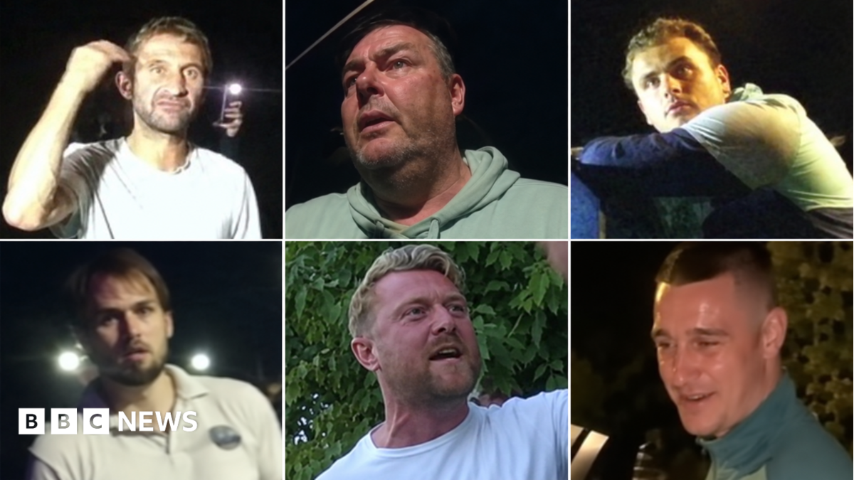 Police searching for six men over anti-migrant protest in Portsmouth