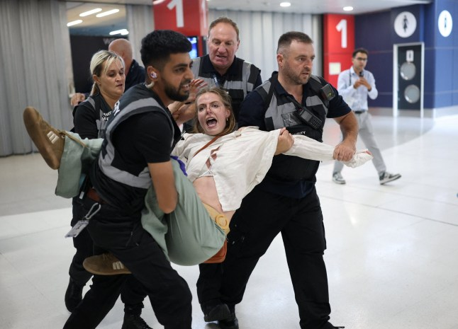 Police seek protestor who was hit with walking stick by Reform audience member