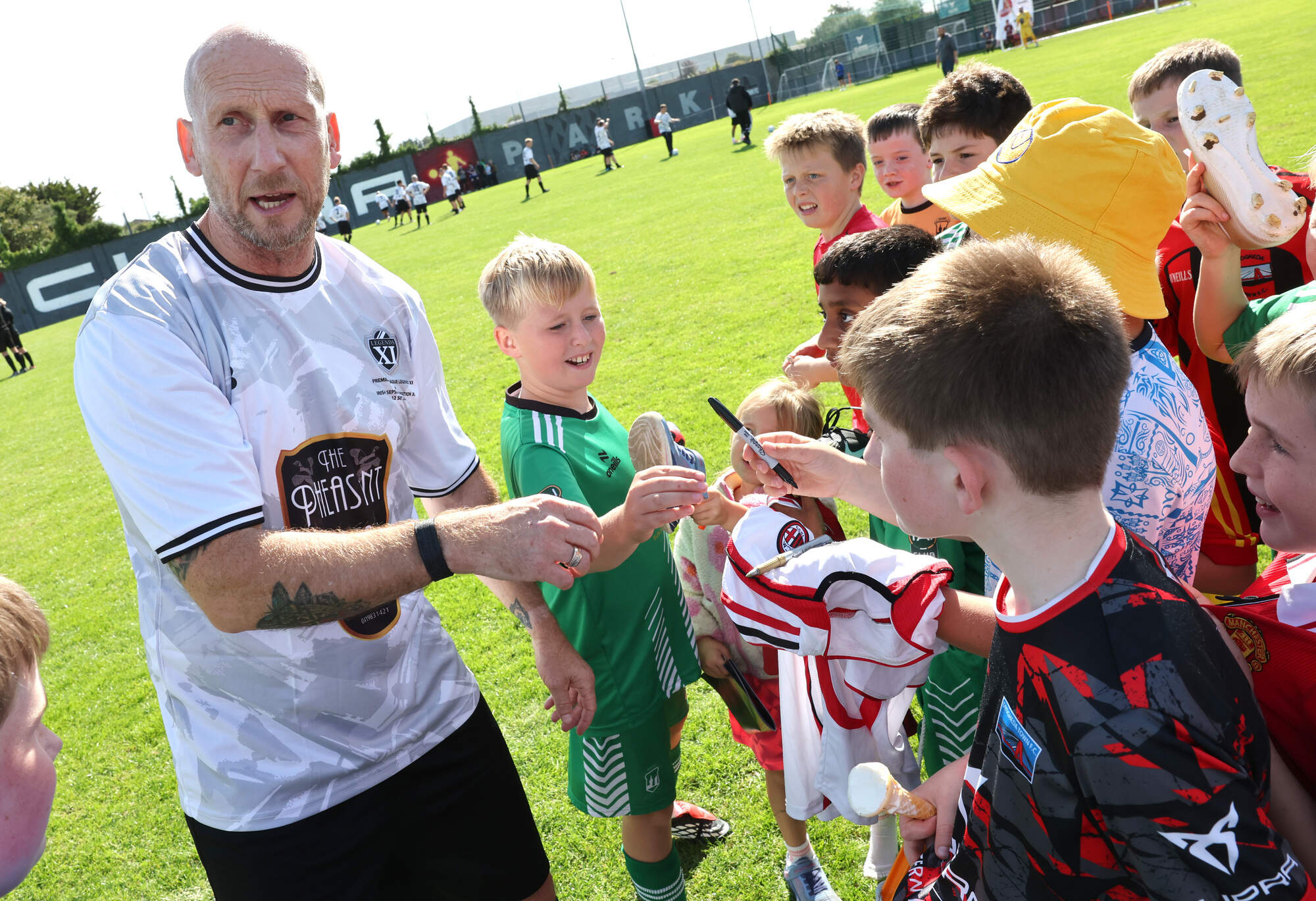 Premier League legends take to the pitch in Drogheda for Irish Sepsis Foundation