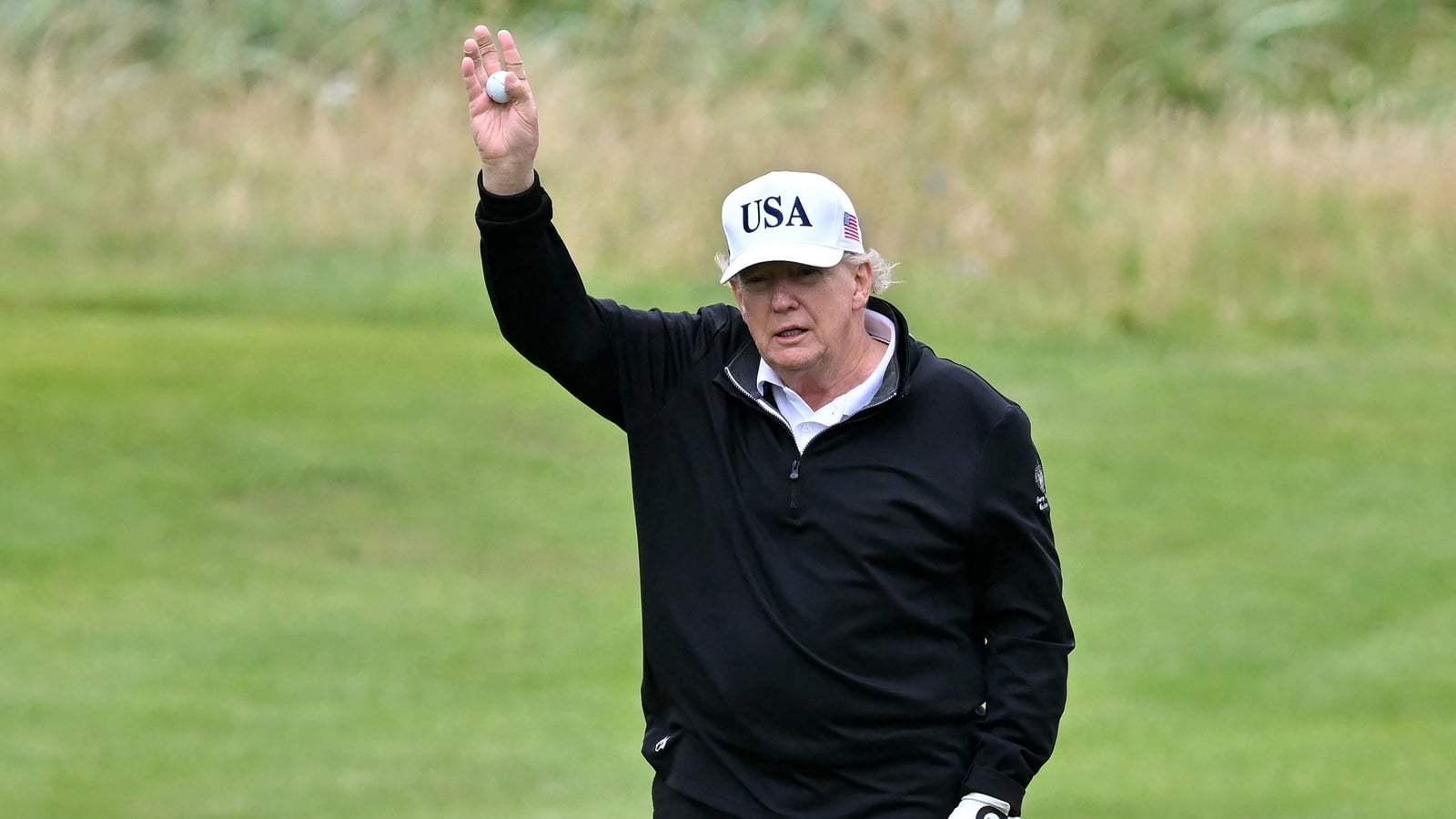 Presidential talks wedged within Trump's golf appearance