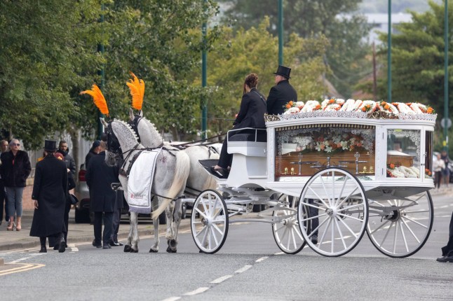 Procession led by horses and Lamborghini for first A66 crash funeral