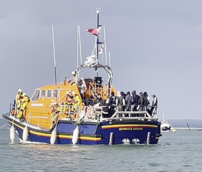 RNLI boats denied entry to two ports before being met by protesting crowds at Portsmouth
