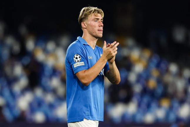 Rasmus Hojlund praises £55million Arsenal signing after Napoli defeat