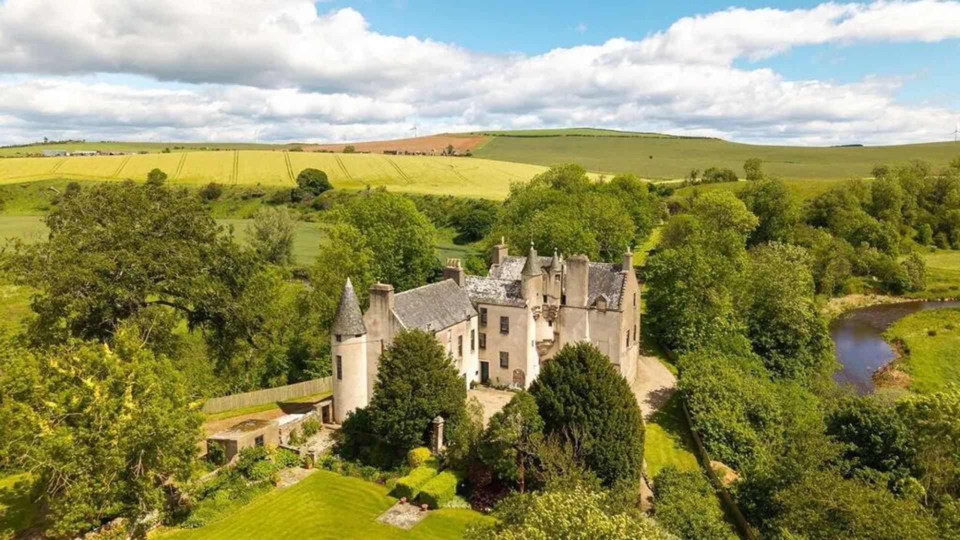 Remote 16th-century castle with three towers hits the market for less than average London house