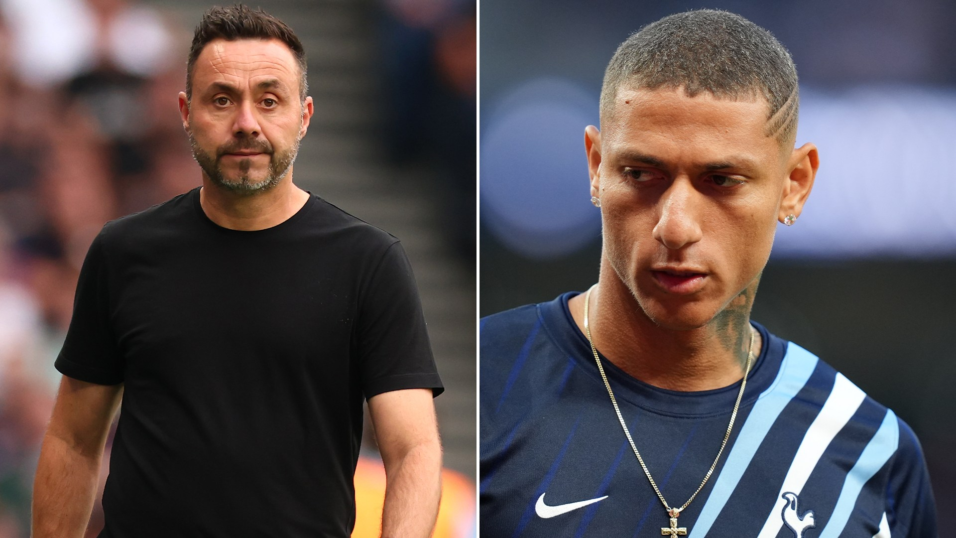 Richarlison gives pointed response after De Zerbi says he will NEVER play for Tottenham again while he is manager