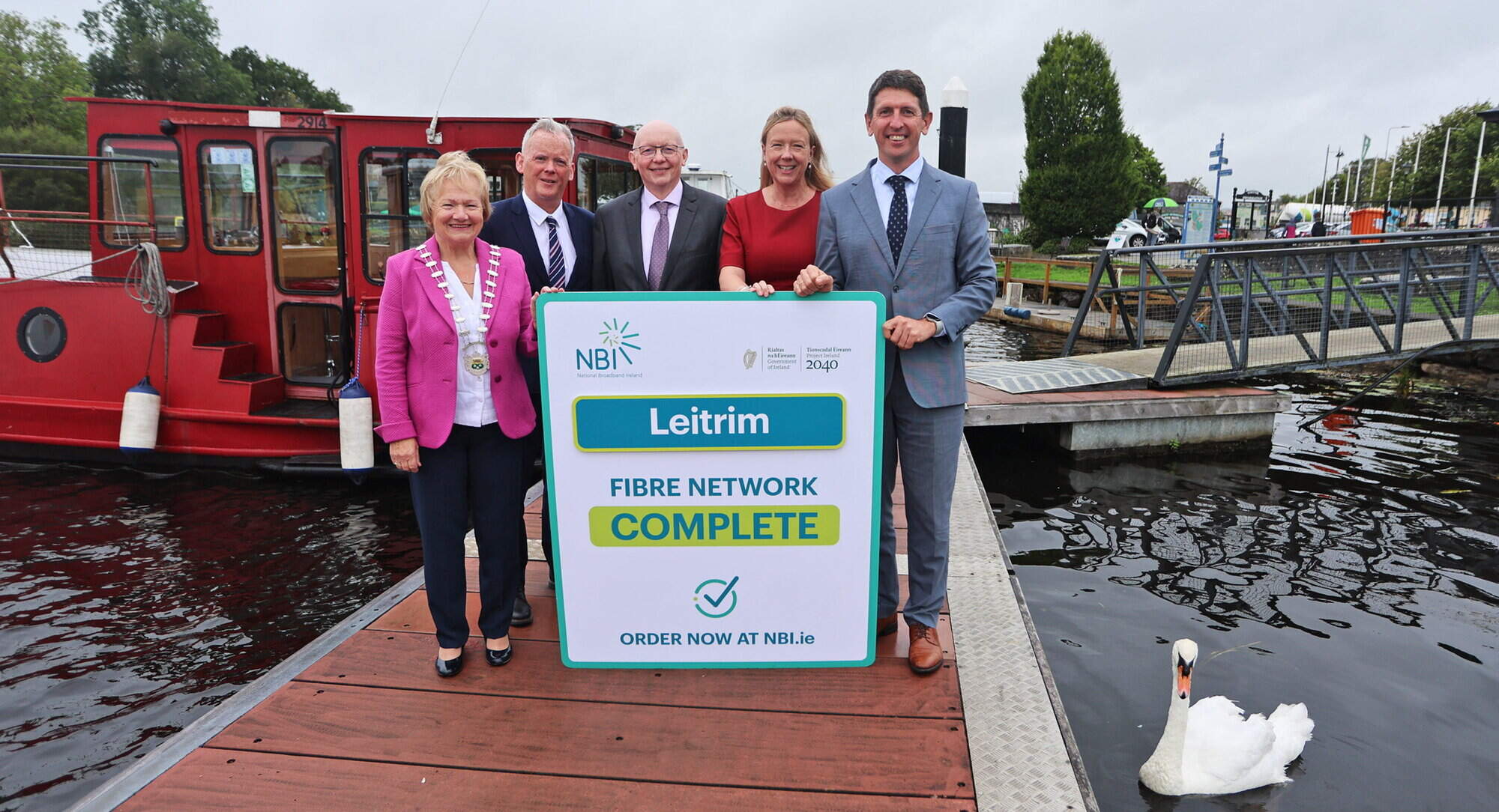 Rollout of national broadband in County Leitrim is completed at a cost of €46m
