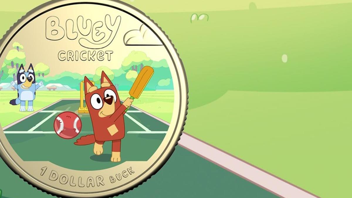 Royal Australian Mint launches new Bluey coin based on Cricket episode