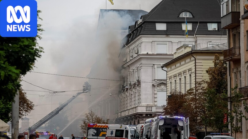 Russian drone attack hits Ukraine's security service HQ in Kyiv