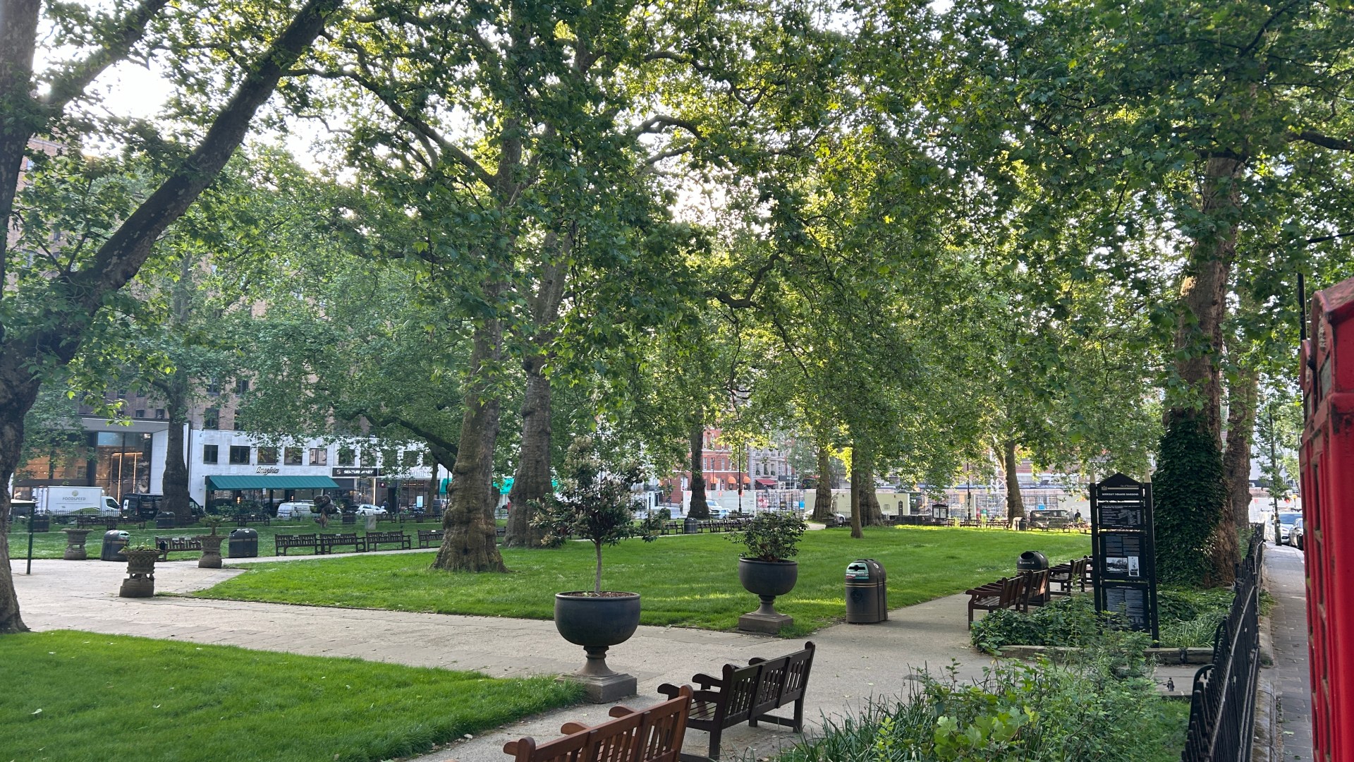 Saudi man in his 40s stabbed in upmarket square in Central London – as man, 58, arrested over ‘attempted robbery’