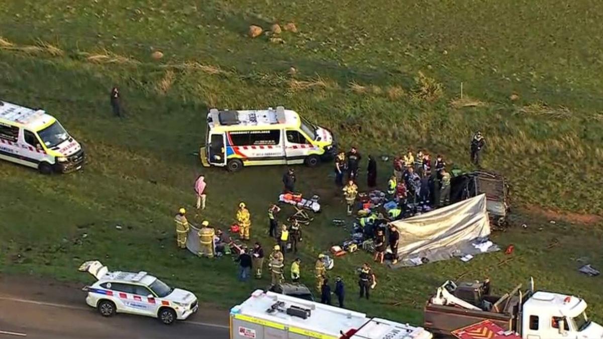 School-aged child dies, multiple other children injured after car rolls west of Melbourne