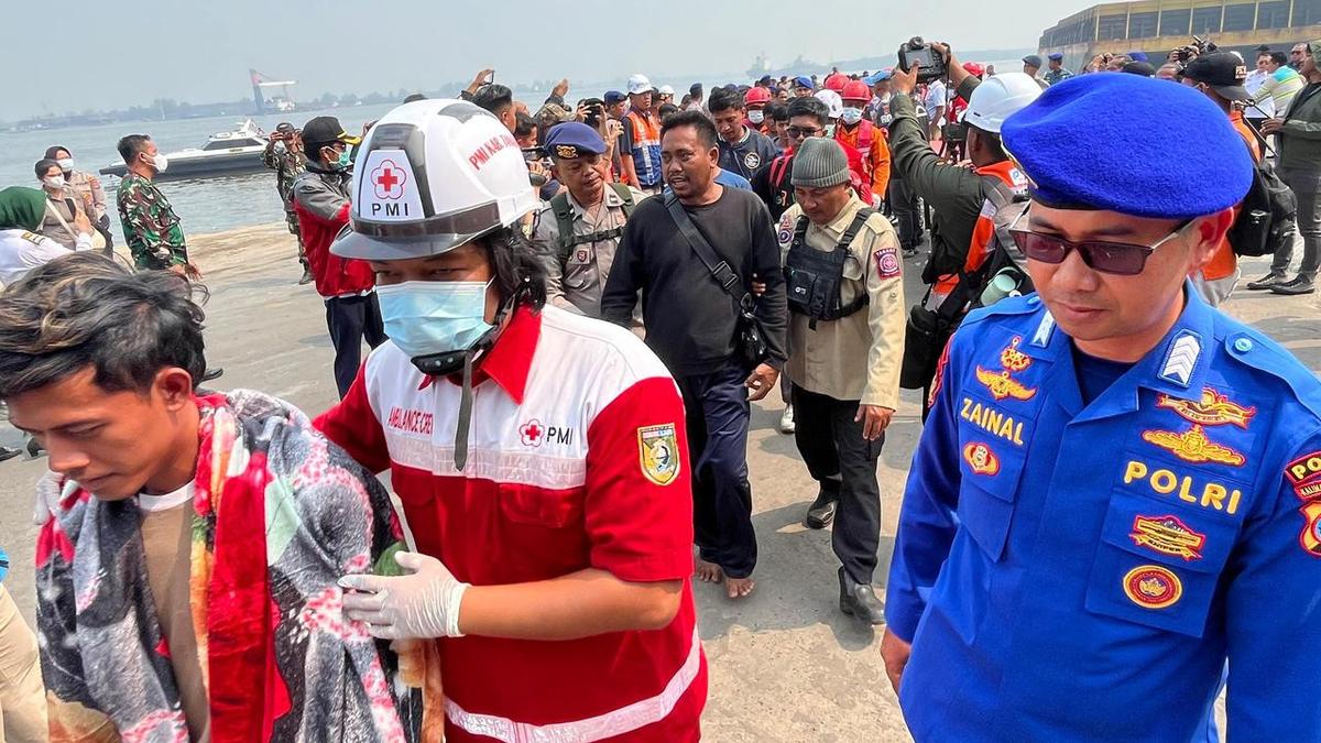 Search for survivors after ferry capsize in Indonesia