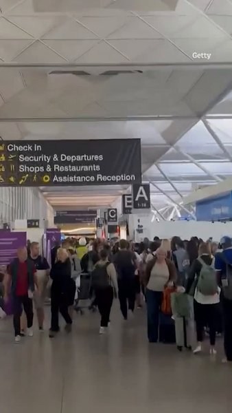 Second day of travel chaos as hundreds more flights cancelled at UK airports