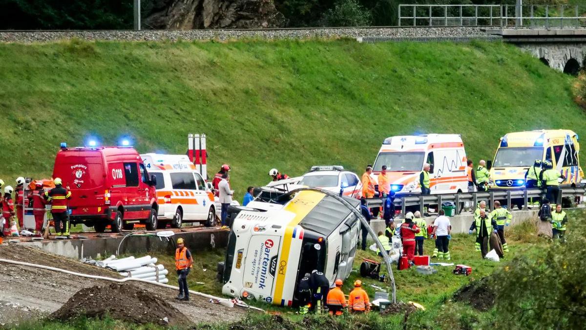 Several dead, hurt as Dutch bus crashes in Switzerland