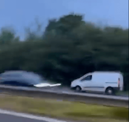 Shocking footage shows stolen van in high speed ‘wrong way’ chase on A20 before being rammed off road by Met Police