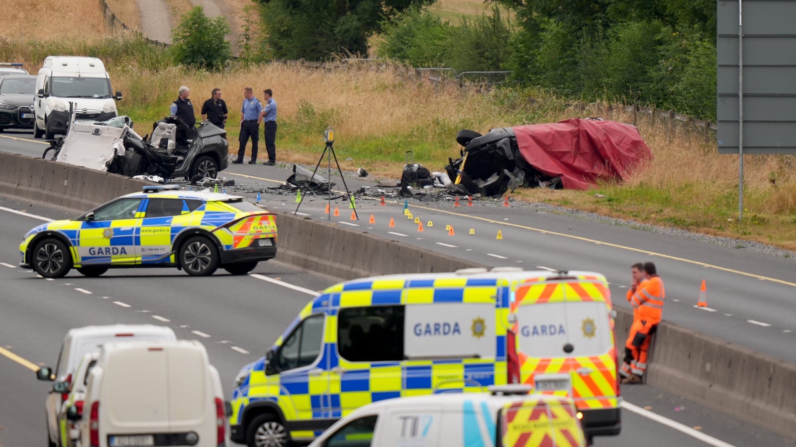 Sisters seriously injured in M9 crash 'getting stronger'