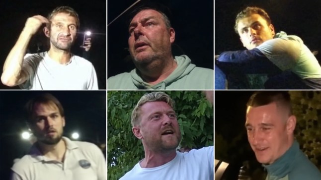Six men hunted by police after balaclava anti-migrant protest injures officers