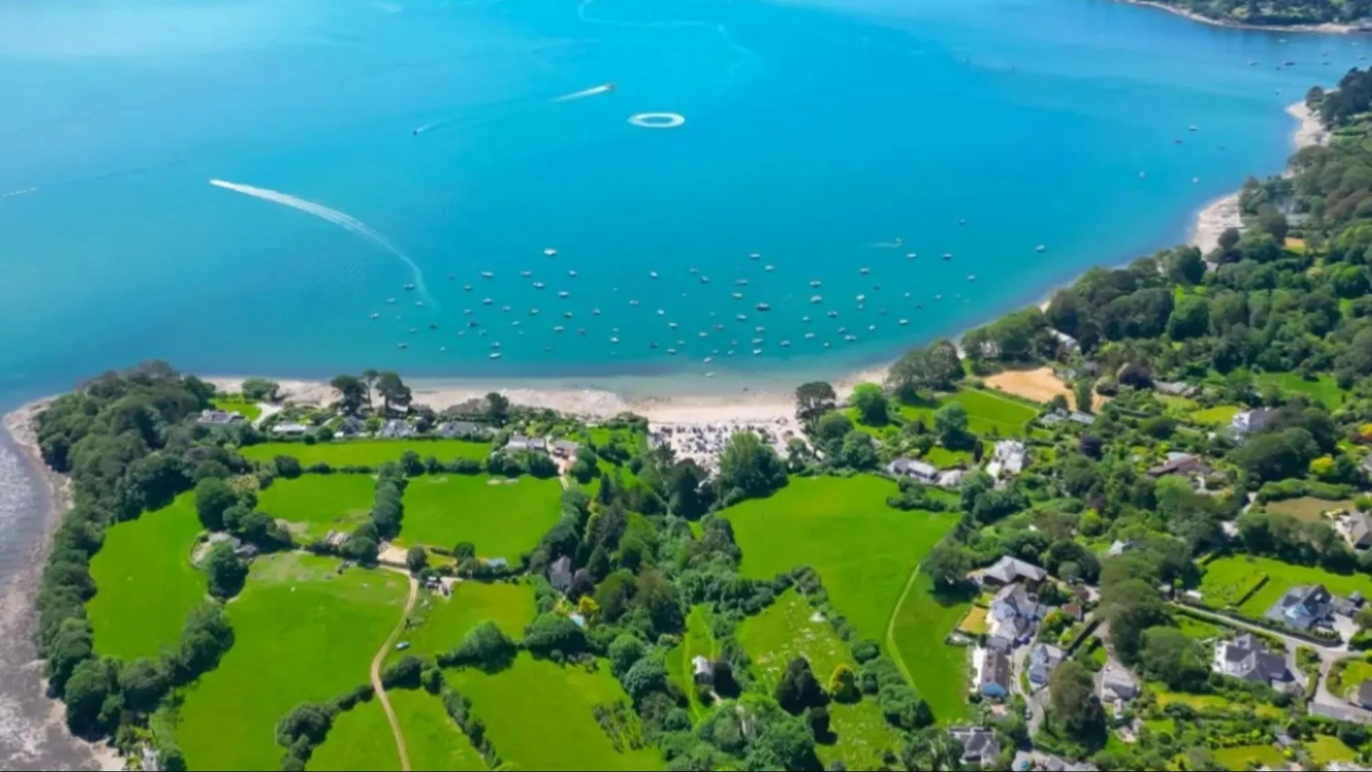 Slice of gorgeous English beach in celebrity hotspot goes up for sale – and it’s near a ‘floating’ beer garden too