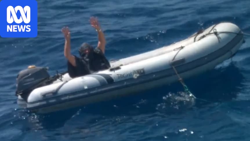 Solo sailor winched to safety in dramatic Indian Ocean rescue