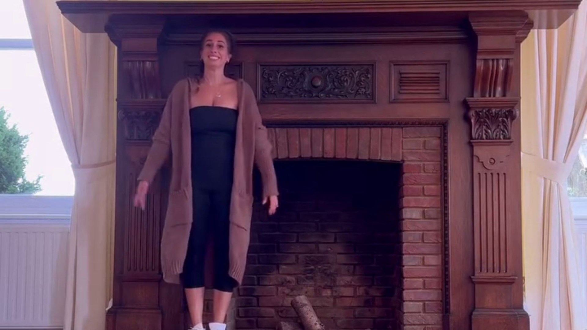 Stacey Solomon shows off living room at new home with ‘biggest fireplace she’s ever seen’ after selling Pickle Cottage