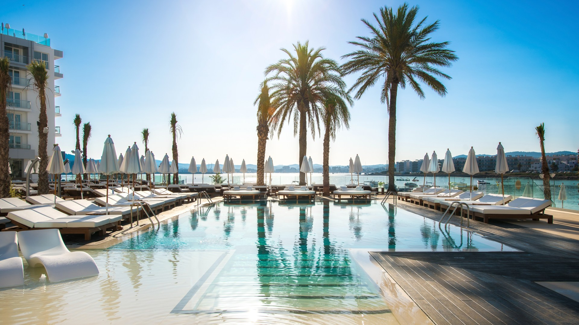 The Ibiza hotel with perfect views and VIP lounge where guests sip free drinks in bathrobes