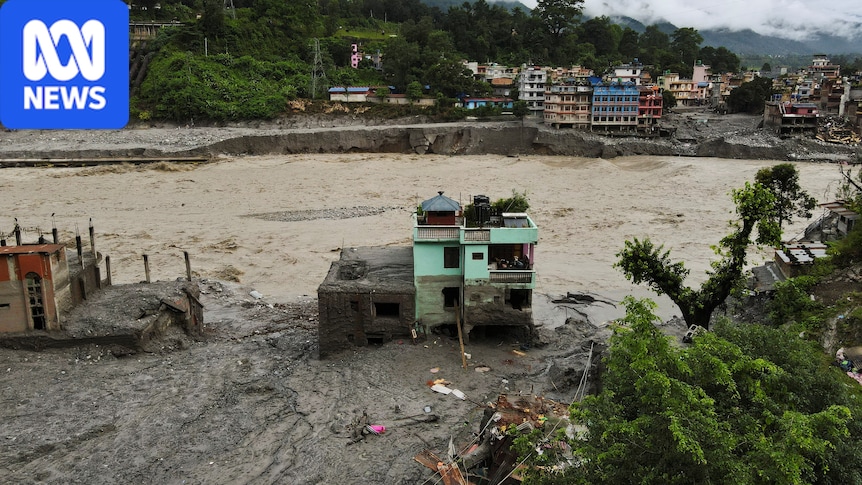 The turquoise home that withstood a torrent