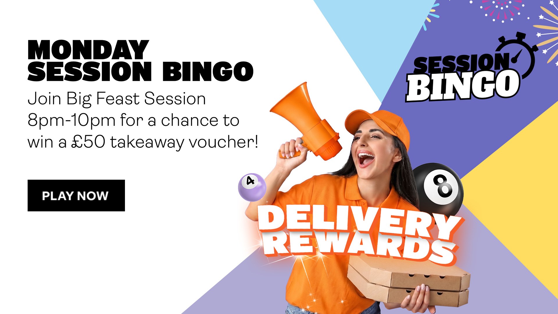 These Fabulous Bingo sessions have tasty prizes including £50 Uber Eat vouchers