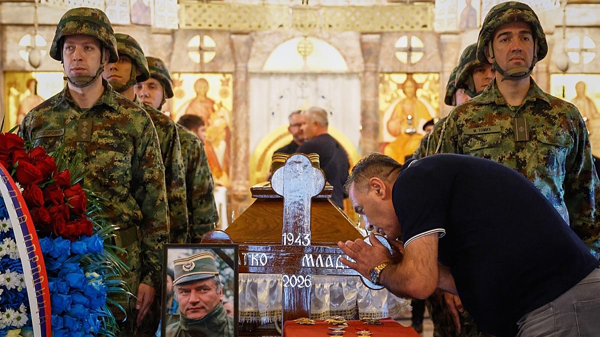 Thousands attend Bosnian Serb war criminal's funeral in Belgrade despite EU warnings