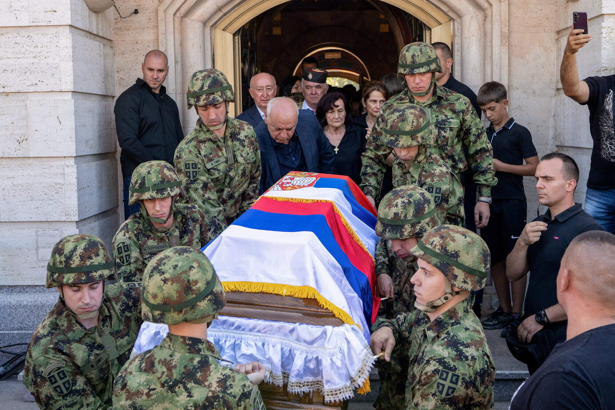 Thousands attend military funeral of ‘Butcher of Bosnia’ war criminal Ratko Mladic in Belgrade