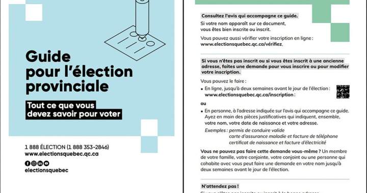 Too late to print voter documents in English, Élections Québec says