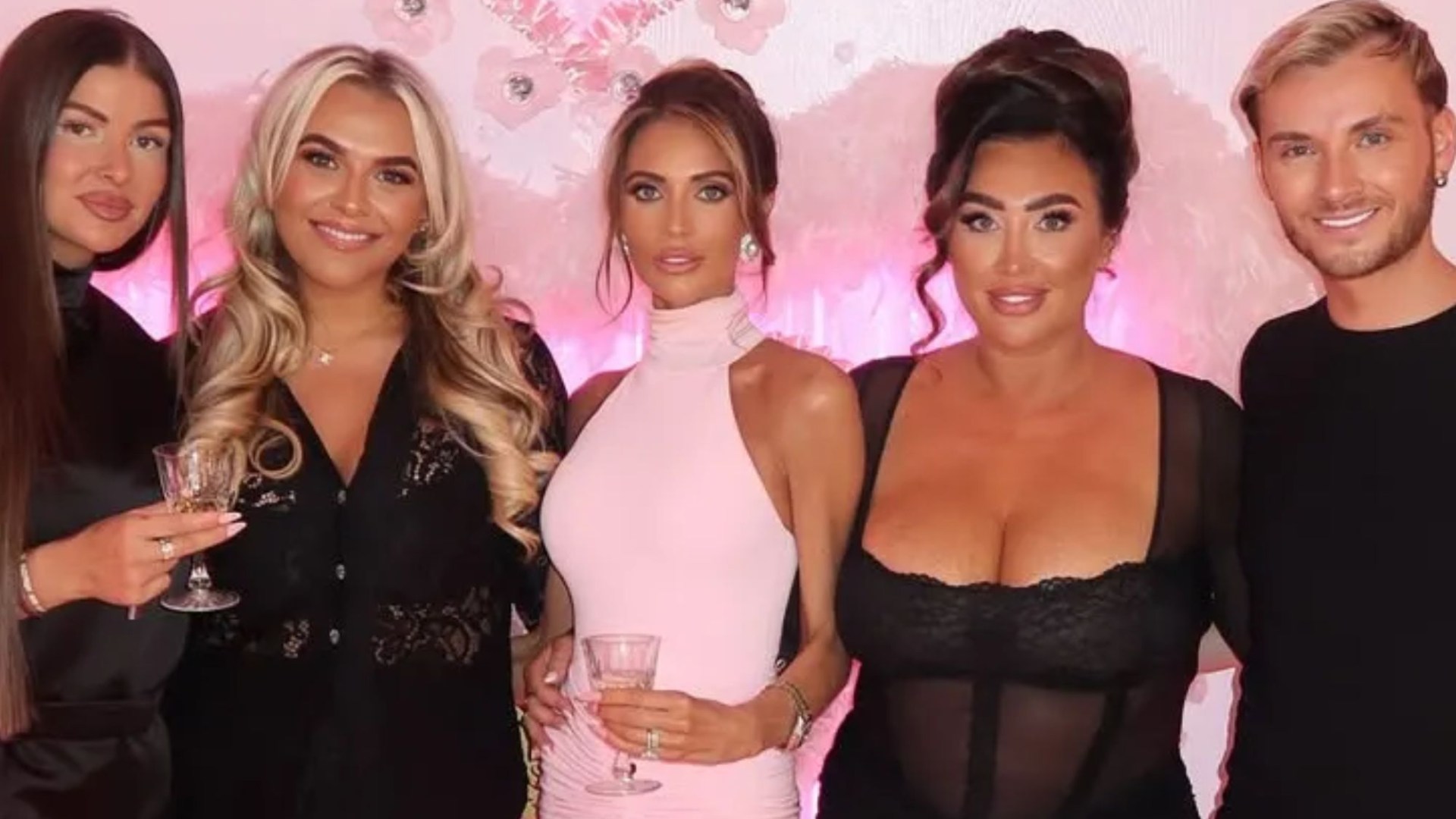 Towie’s Amy Childs looks stunning in pink as she glams up for hen party with co-stars ahead of wedding spin-off