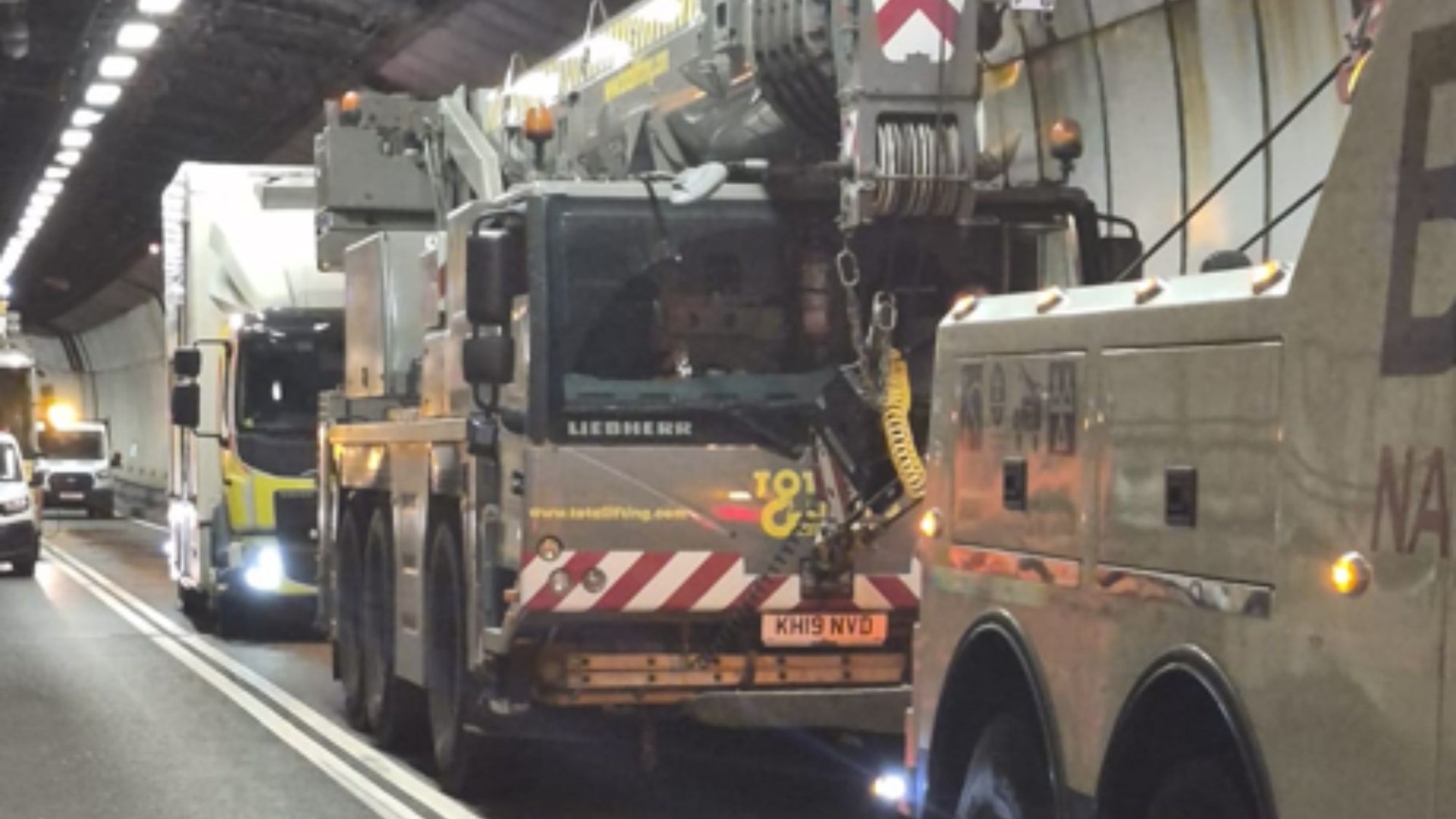 Traffic chaos on major UK route after crane breaks down spilling oil across road – as drivers warned of long delays