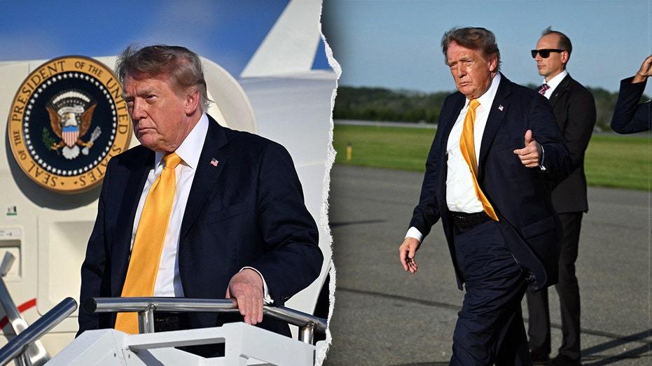 Trump appears to debut darker hair, sparking online buzz