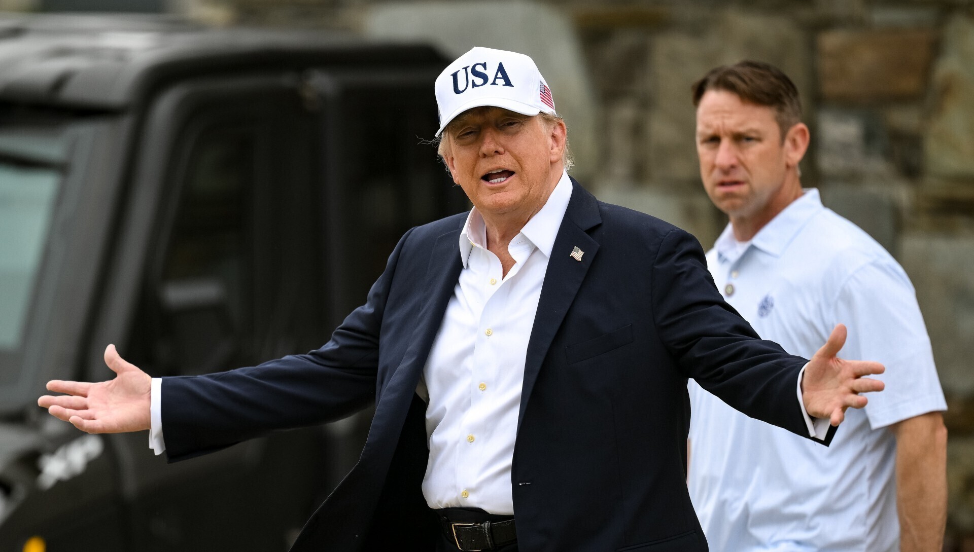 Trump in Doonbeg: 'I wish the protests weren't here' says local resident