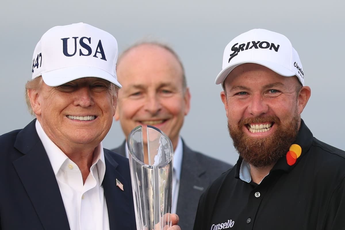 Trump makes announcement on whiskey tariffs as he brings Irish visit to a close