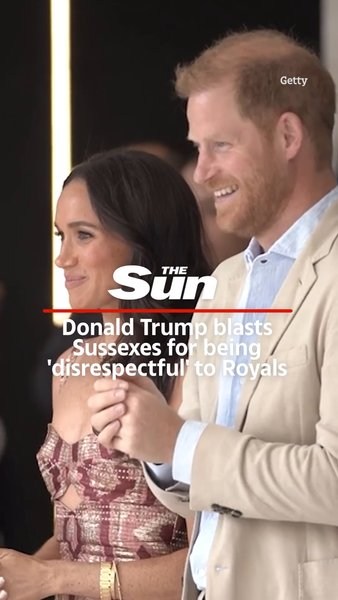 Trump says he’s ‘happy’ that Sussexes returned to UK and blasts Meghan for being ‘disrespectful’ to late