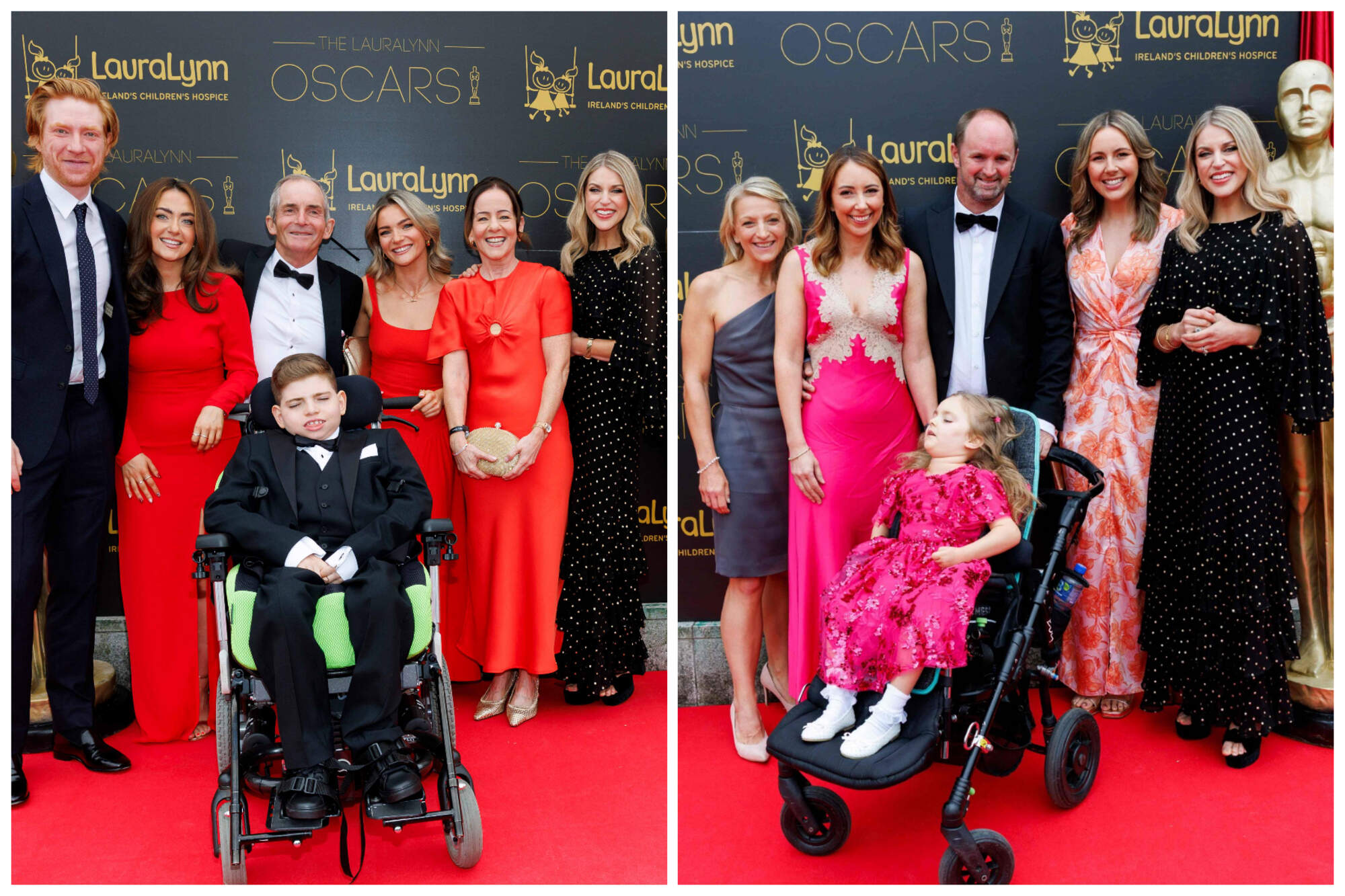 Two Laois families celebrate with celebs at LauraLynn Oscars night